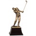 Male Bronze Resin Golfers